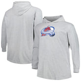 Colorado Avalanche Big & Tall Pullover Hoodie - Heather Gray | NHL Lifestyle