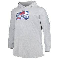 Colorado Avalanche Big & Tall Pullover Hoodie - Heather Gray | NHL Lifestyle