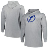 Tampa Bay Lightning Big & Tall Pullover Hoodie - Heather Gray | NHL near me