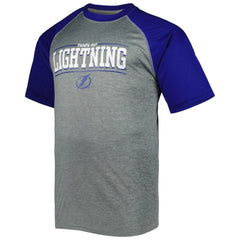 Tampa Bay Lightning Big & Tall Logo Raglan T-Shirt - Heather Gray | NHL discount