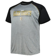 Vegas Golden Knights Big & Tall Logo Raglan T-Shirt - Heather Gray | NHL near me