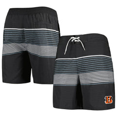Cincinnati Bengals G-III Sports by Carl Banks Coastline Volley Swim Shorts - Black - NFL