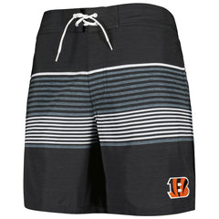Cincinnati Bengals G-III Sports by Carl Banks Coastline Volley Swim Shorts - Black - NFL