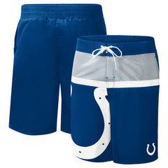 Indianapolis Colts G-III Sports by Carl Banks Sea Wind Swim Trunks - Royal - NFL