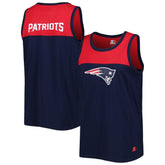 New England Patriots Starter Logo Touchdown Fashion Tank Top - Navy/Red - NFL