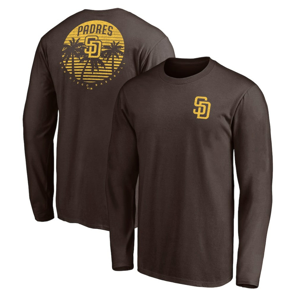 San Diego Padres Team Hometown Collection Palm Sunset Long Sleeve T-Shirt Sale