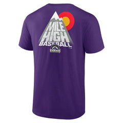 Colorado Rockies Team Hometown Collection Mile High Back T-Shirt for sale