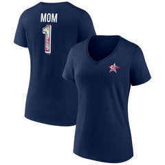 Houston Astros Women's Team Logo Mother's Day V-Neck T-Shirt for sale