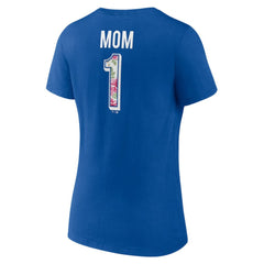 Los Angeles Dodgers Women's Team Logo Mother's Day V-Neck T-Shirt for sale