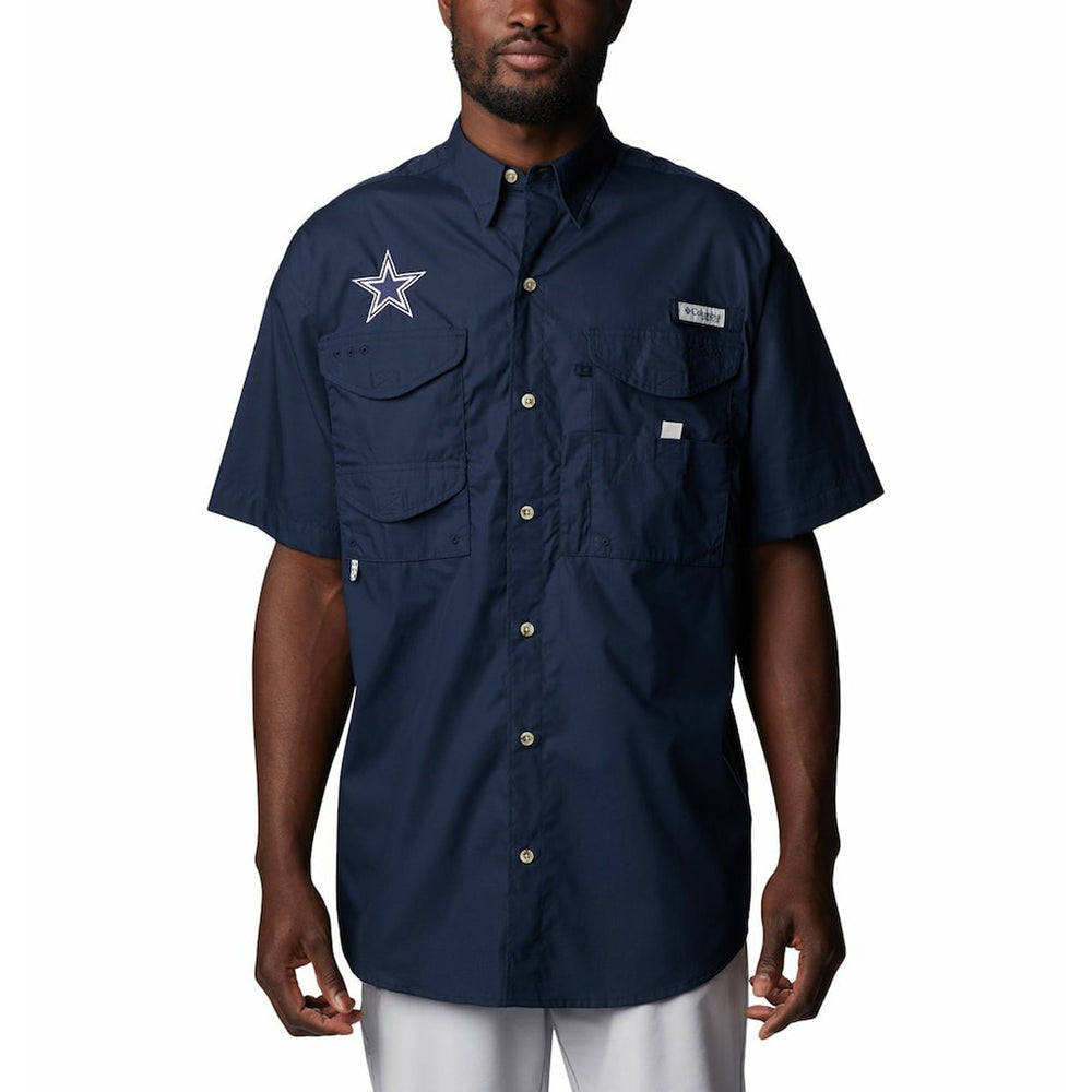 Dallas Cowboys Bonehead Team Button-Up Shirt - Navy - Columbia