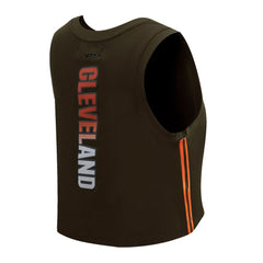 Cleveland Browns Pro Standard Women's Ombre Wordmark Classic Cropped Tank Top - Brown - NFL