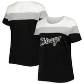Chicago White Sox Women's Plus Size Colorblock T-Shirt for sale