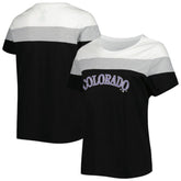 Colorado Rockies Women's Plus Size Colorblock T-Shirt Discount