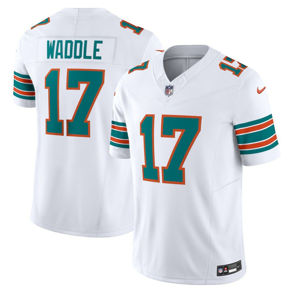 Jaylen Waddle Miami Dolphins Vapor F.U.S.E. Limited Jersey - White - Nike