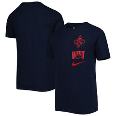 Nike New Orleans Pelicans Youth Vs Block Essential T-Shirt Navy