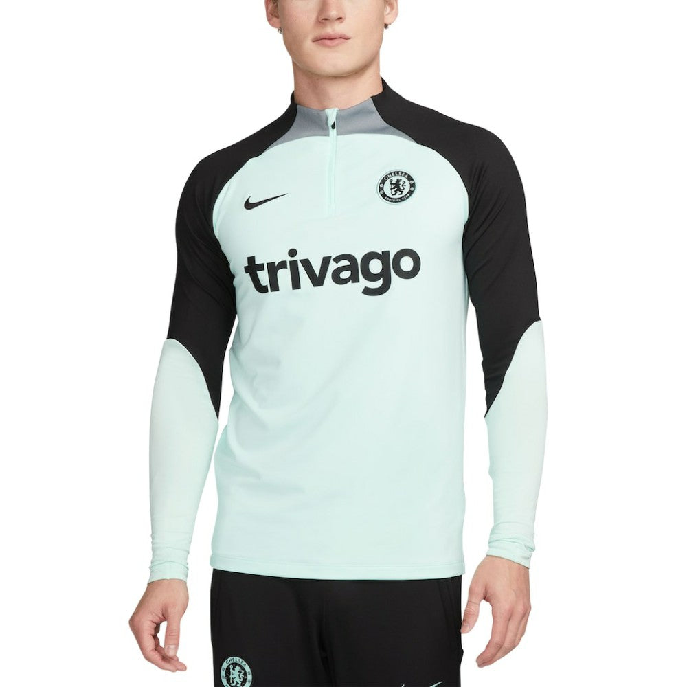 Nike - Chelsea Strike Drill 2023/24 Performance Quarter-Zip Long Sleeve Top - Mint