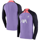 Nike - Liverpool Strike Drill 2023/24 Performance Quarter-Zip Long Sleeve Top - Purple