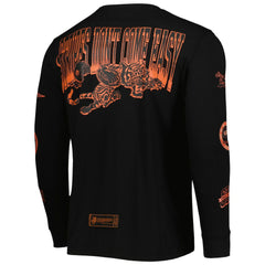 Cincinnati Bengals x BlaCkOWned Unisex Stripes Don't Come Easy Long Sleeve T-Shirt - Black - NFL