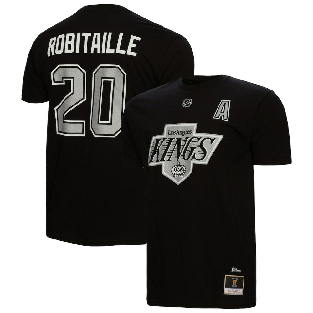 Luc Robitaille Los Angeles Kings Mitchell & Ness Name & Number T-Shirt - Black | NHL Lifestyle