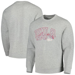 Philadelphia 76ers Stadium Essentials Unisex Element Logo Pop Pullover Sweatshirt Heather Gray