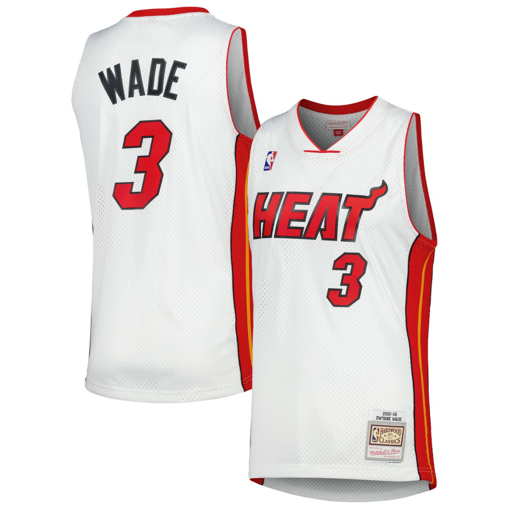 Mitchell & Ness Dwyane Wade Miami Heat 2005/06 Hardwood Classics Swingman Jersey White