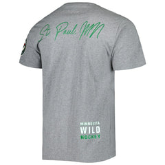 Minnesota Wild Mitchell & Ness City Collection T-Shirt - Heather Gray | NHL near me