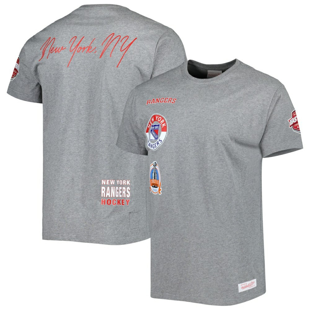 New York Rangers Mitchell & Ness City Collection T-Shirt - Heather Gray | NHL sale