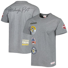 Pittsburgh Penguins Mitchell & Ness City Collection T-Shirt - Heather Gray | NHL sale