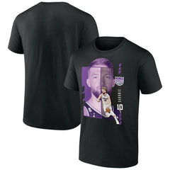 Domantas Sabonis Sacramento Kings Jump Pass T-Shirt Black
