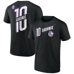 Domantas Sabonis Sacramento Kings Full-Court Press Name & Number T-Shirt Black