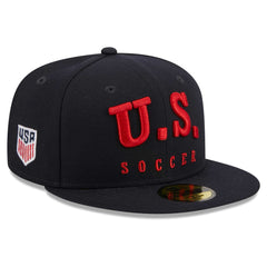 New Era - USMNT New Era Text 59FIFTY Fitted Hat - Navy