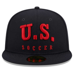 New Era - USMNT New Era Text 59FIFTY Fitted Hat - Navy