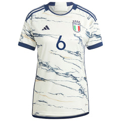 Adidas - Marco Verratti Italy National Team Women's 2023 Away Replica Jersey - White
