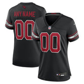 Arizona Cardinals Women's Alternate Custom Game Jersey - Black - Nike