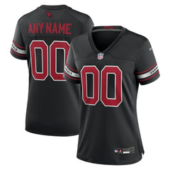 Arizona Cardinals Women's Alternate Custom Game Jersey - Black - Nike