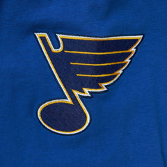 St. Louis Blues Mitchell & Ness Legendary Slub Hoodie Long Sleeve T-Shirt - Blue | NHL Clearance