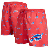 Buffalo Bills Pro Standard Allover Print Mini Logo Shorts - Red - NFL