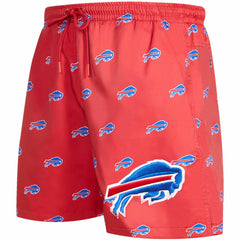 Buffalo Bills Pro Standard Allover Print Mini Logo Shorts - Red - NFL
