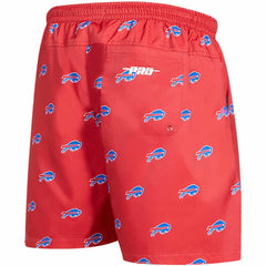 Buffalo Bills Pro Standard Allover Print Mini Logo Shorts - Red - NFL