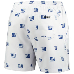 New York Giants Pro Standard Allover Print Mini Logo Shorts - White - NFL