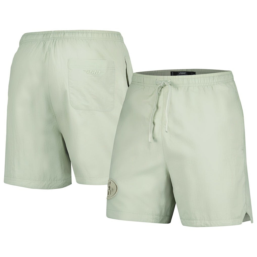 San Francisco 49ers Pro Standard Neutrals 2.0 Woven Shorts - Light Green - NFL