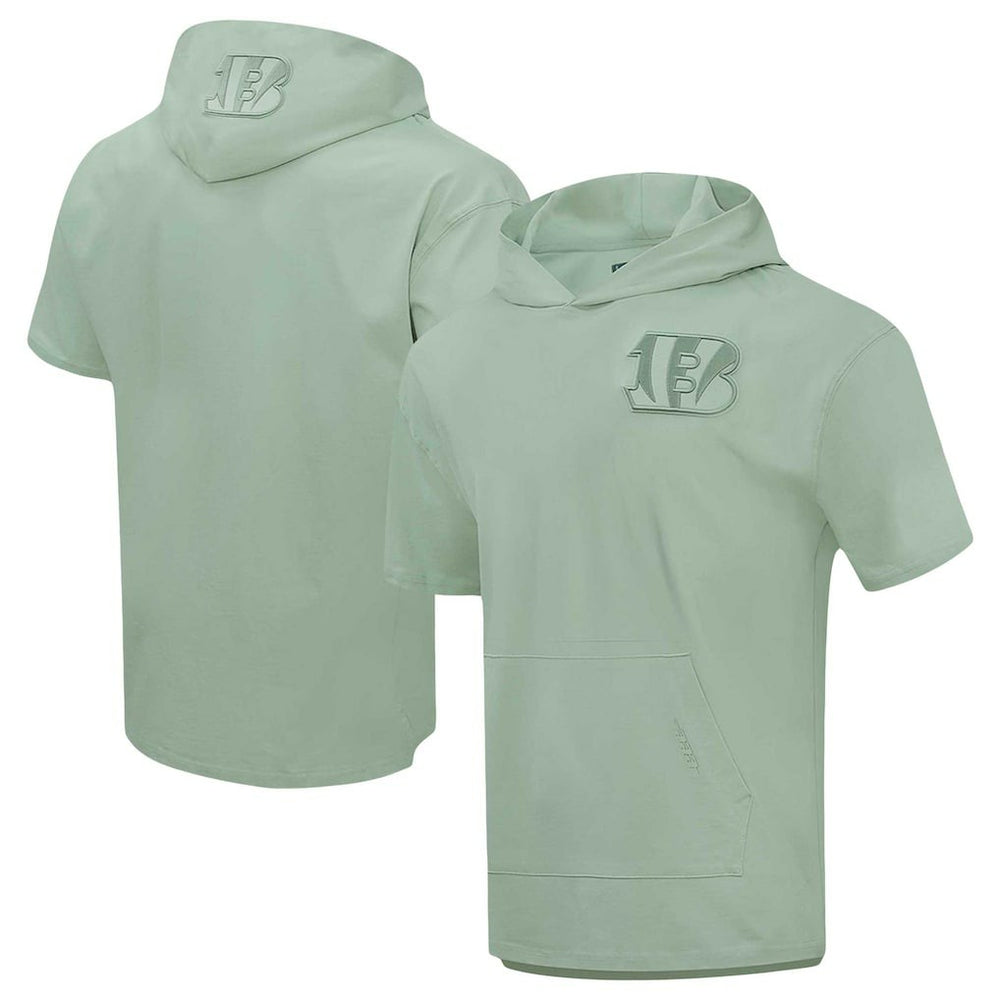 Cincinnati Bengals Pro Standard Neutrals Short Sleeve Pullover Hoodie - Light Green - NFL