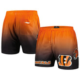 Cincinnati Bengals Pro Standard Ombre Mesh Shorts - Black/Orange - NFL