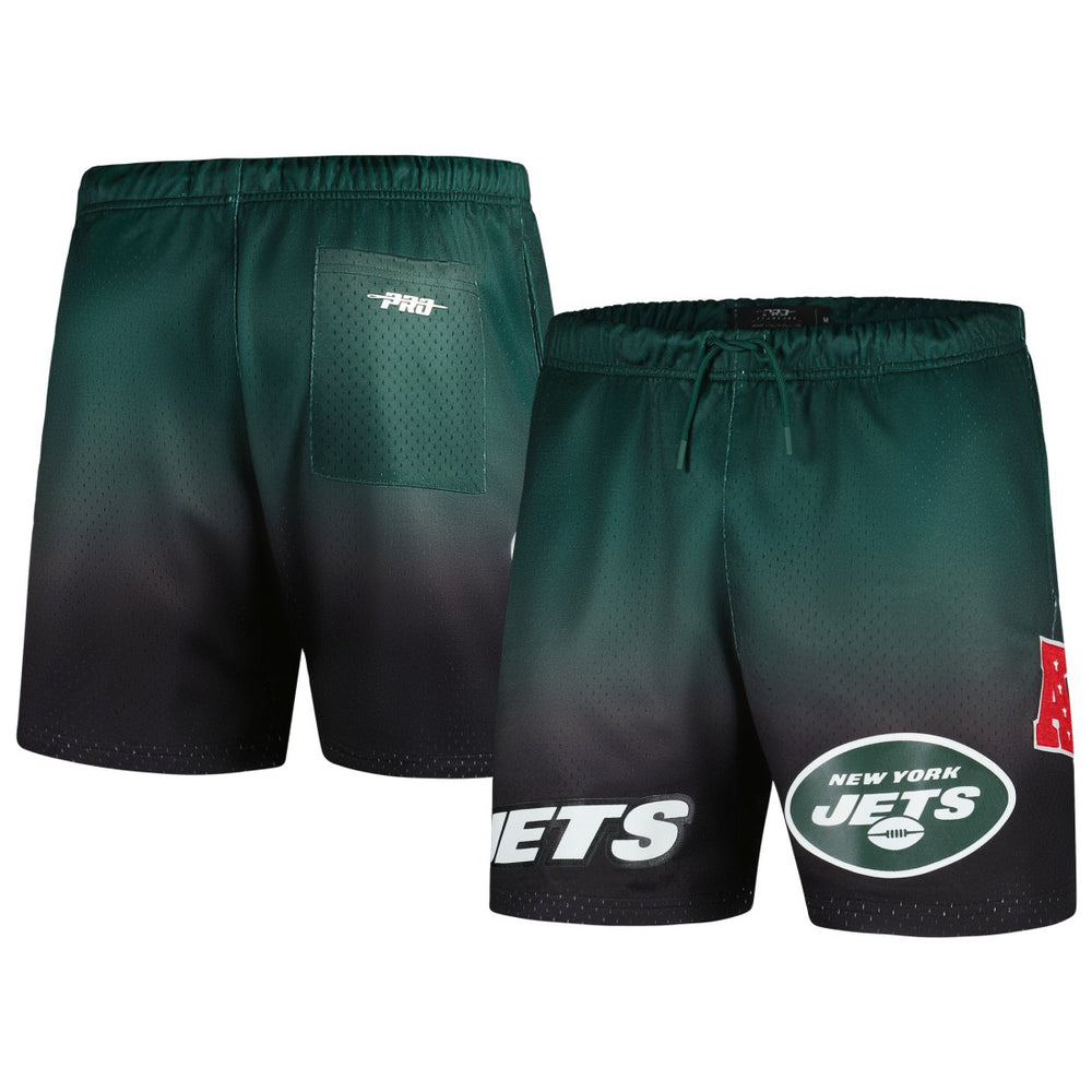 New York Jets Pro Standard Ombre Mesh Shorts - Black/Green - NFL