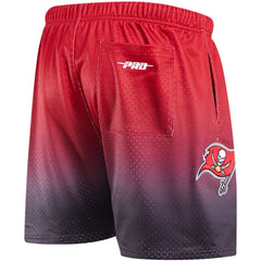 Tampa Bay Buccaneers Pro Standard Ombre Mesh Shorts - Black/Red - NFL