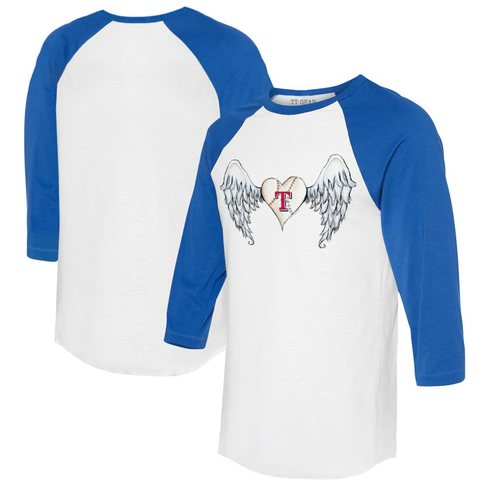 Texas Rangers Tiny Turnip Women's Angel Wings 3/4-Sleeve Raglan T-Shirt Discount