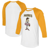 San Diego Padres Tiny Turnip Women's Babes 3/4-Sleeve Raglan T-Shirt Near Me