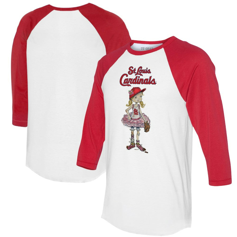 St. Louis Cardinals Tiny Turnip Women's Babes 3/4-Sleeve Raglan T-Shirt for sale