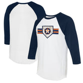 Houston Astros Tiny Turnip Women's Base Stripe 3/4-Sleeve Raglan T-Shirt Near Me