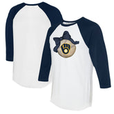 Milwaukee Brewers Tiny Turnip Women's Baseball Bow 3/4-Sleeve Raglan T-Shirt for sale